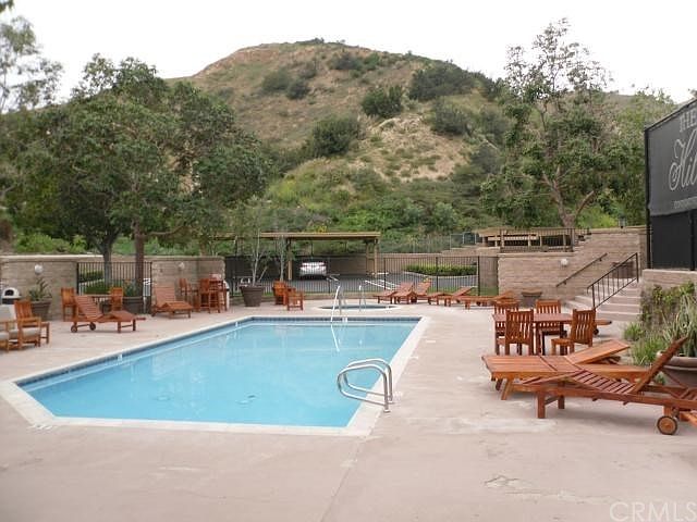 Spacious swimming pool surrounded by quiet, private hills...