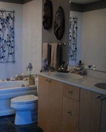 Dual Vanity in Bathroom