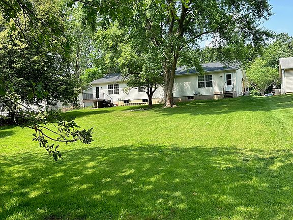 Back Yard with large Tree's