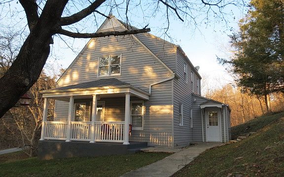 Side porch & back door
