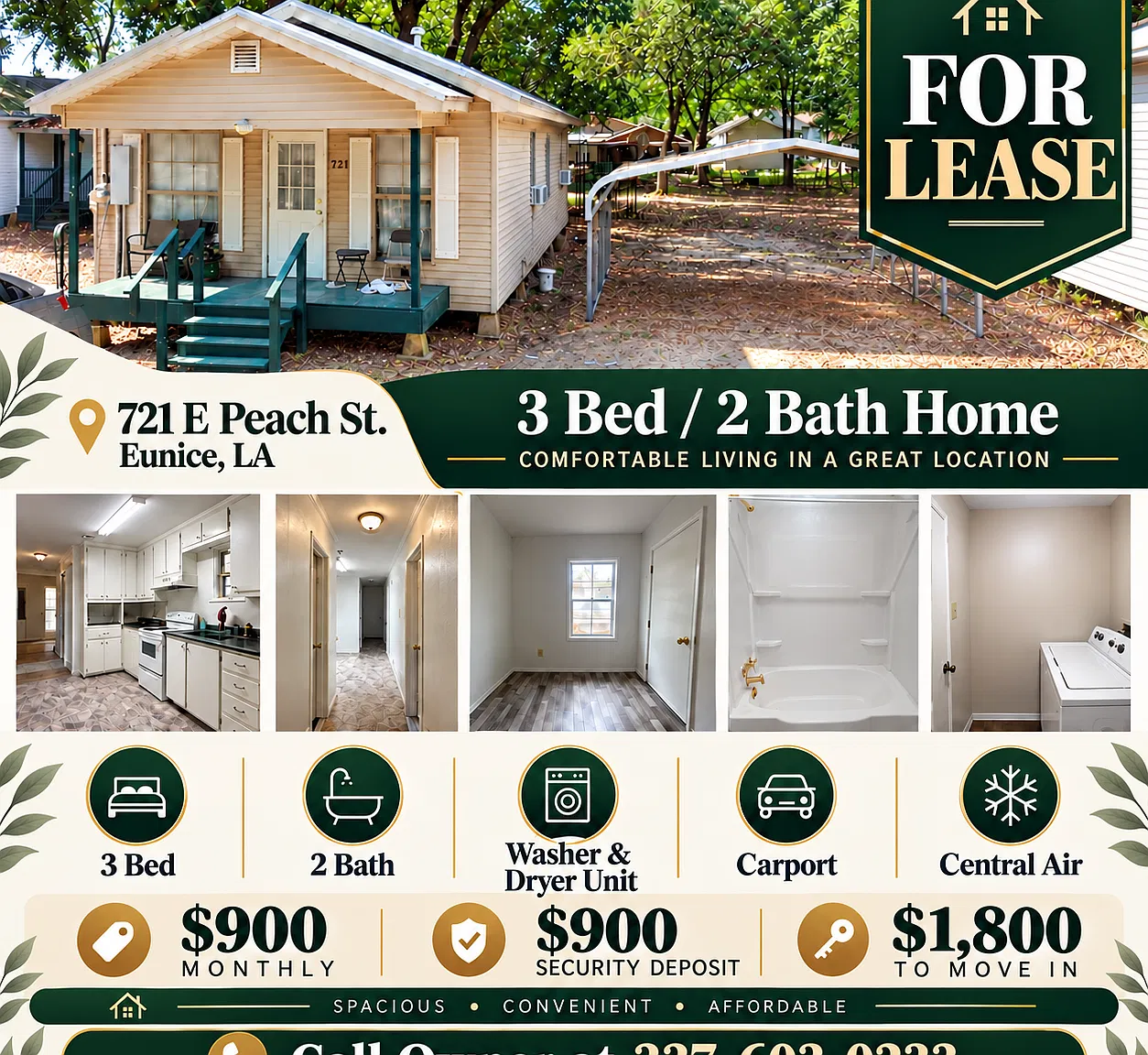 3 bed, $995 — Photo 1