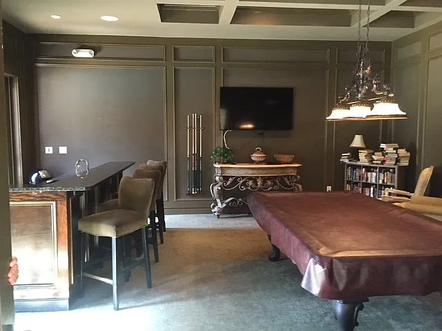 Billiard room in clubhouse