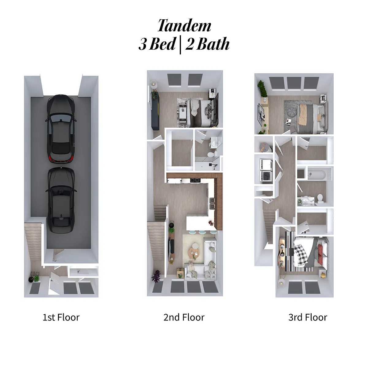 Floor plan 3x2 Tandem B