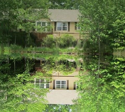 Rear Elevation from Back of Pond