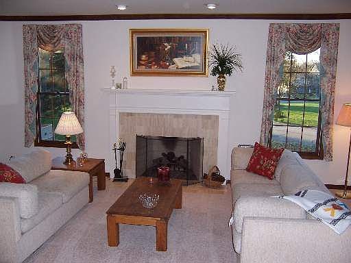 SUNKEN LIVING ROOM W/ FIREPLACE #2
