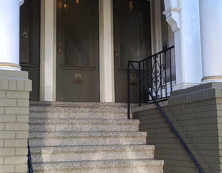 Welcome to your new home. The entrance is the door on the right!