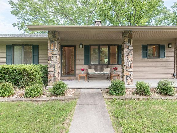 Spacious covered front porch
