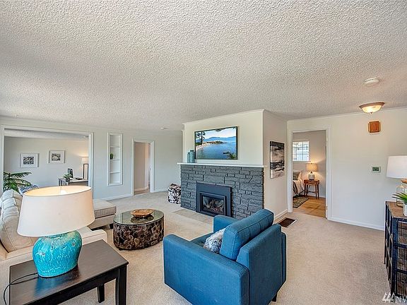 Enjoy sitting in front of your living-room gas fireplace