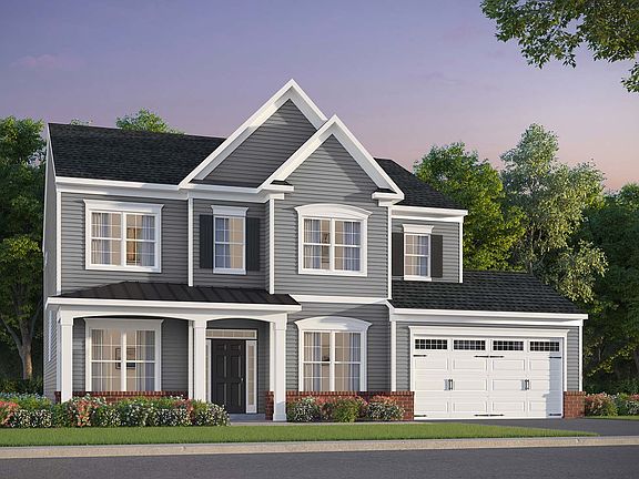 Elevation 2 of the Kendrick a home design at Lakeside at Trappe by Brookfield Residential