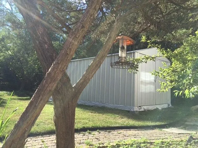 Storage Shed in the Backyard
