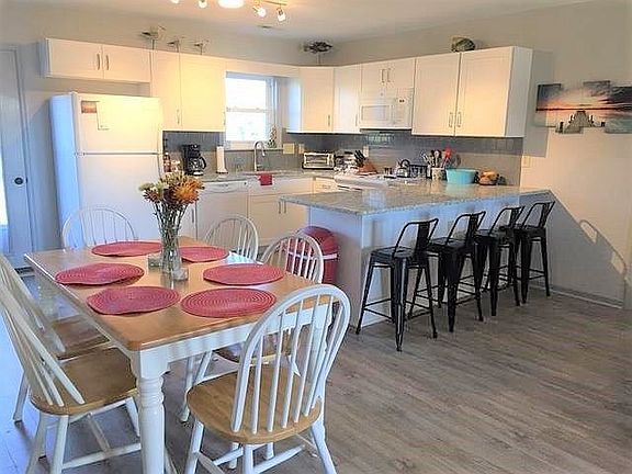 kitchen and dining area