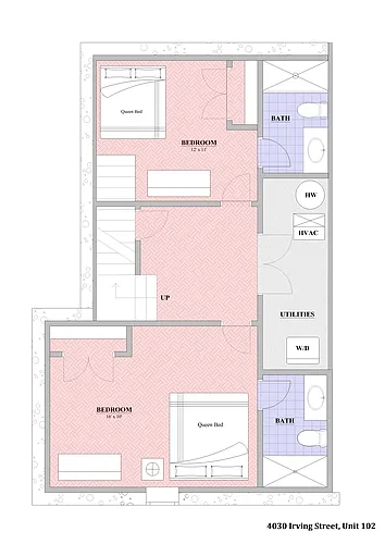 Floor plan 4 Bed | 3 Bath