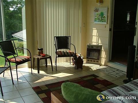 Sun porch with new ceramin tile