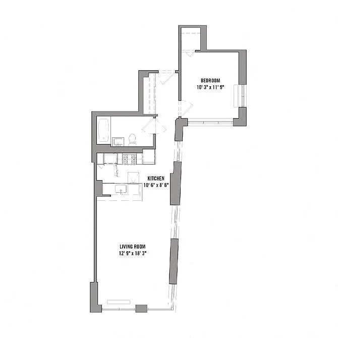 Floor plan 1E