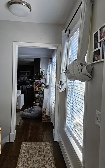Hallway between living room/kitchen and bedroom #1