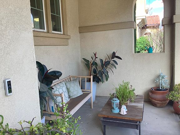 Front covered patio.