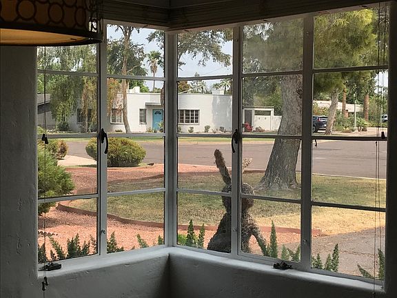 View from dining room corner window