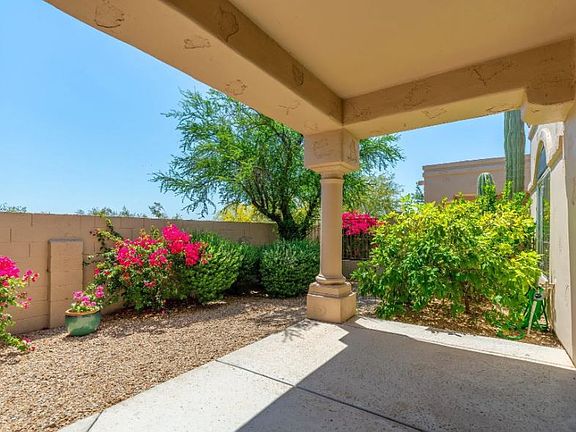 Private back patio