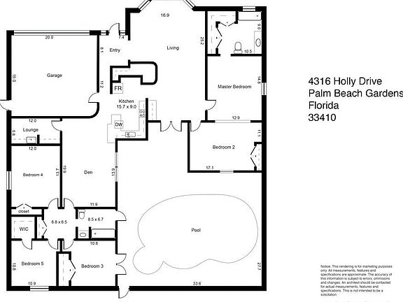 4316 Holly Drive floor plan