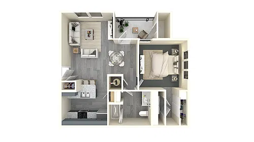 Floor plan 1 X 1