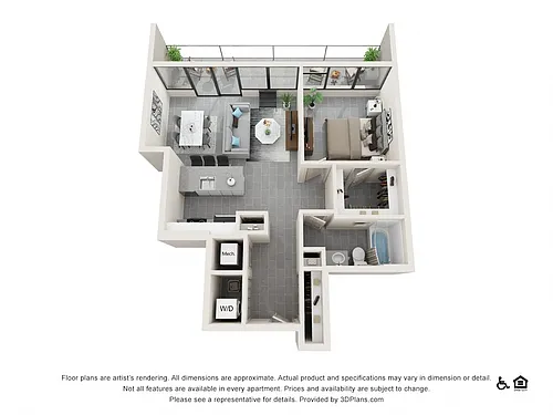 Floor plan One Bedroom I