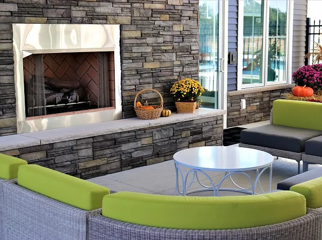 Outdoor Fireplace - perfect for those cooler nights