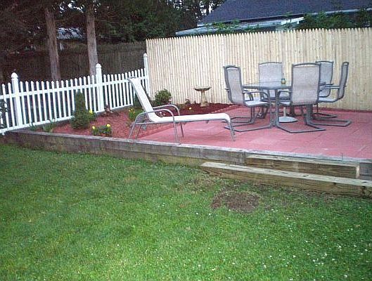 Backyard patio