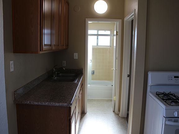 cooking area and bath