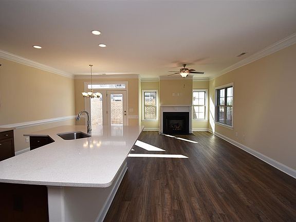 Family room open to kitchen and breakfast nook
