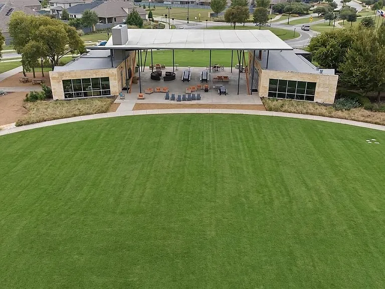 Pavilion and green space, across the street from the home.