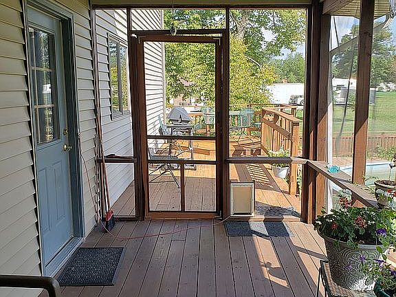 East side screen porch