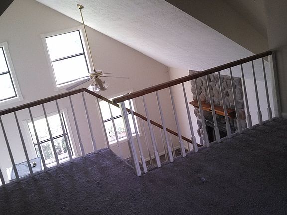 Loft, looking down to living room