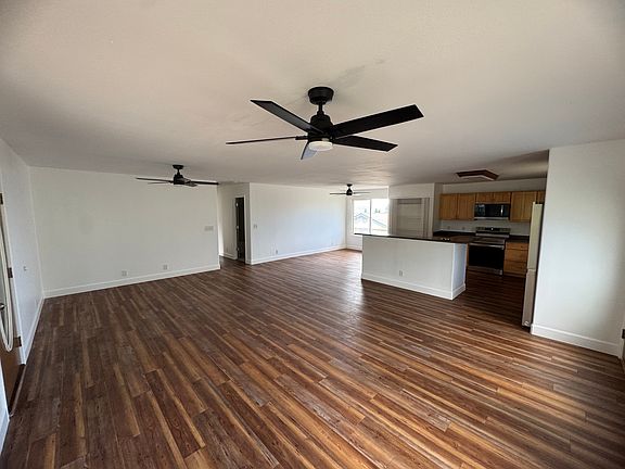 Open concept living room, dining room, kitchen