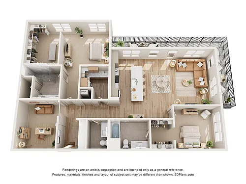 Floor plan Una Penthouse