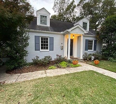Painted brick home