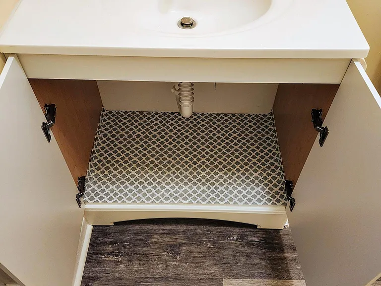 Inside the new vanity