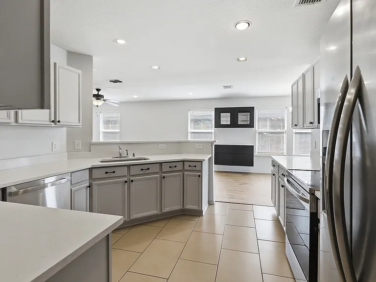 New electric range and dishwasher