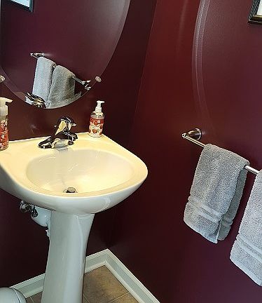 half bath- lower level