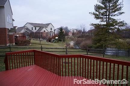 View from deck
						:
						Home has a fenced-in backyard