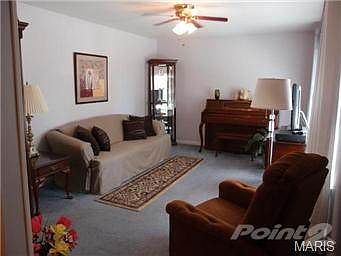 The living room and all interior walls were painted in neutral c