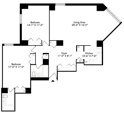Floor plan 2K Renovation 2