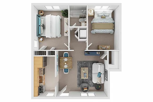 Floor plan 2 Bedroom First Floor