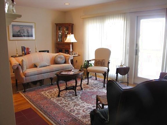 Living room with fireplace