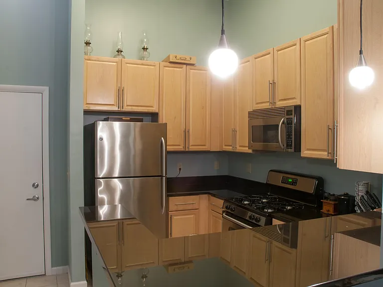 Kitchen with granite countertops