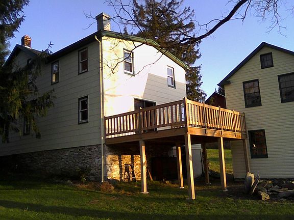 Deck and rear of house