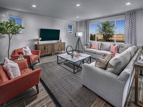 Great room at a nearby Meritage community in Winters, CA.