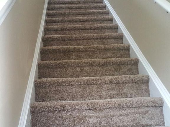Carpet on stairs