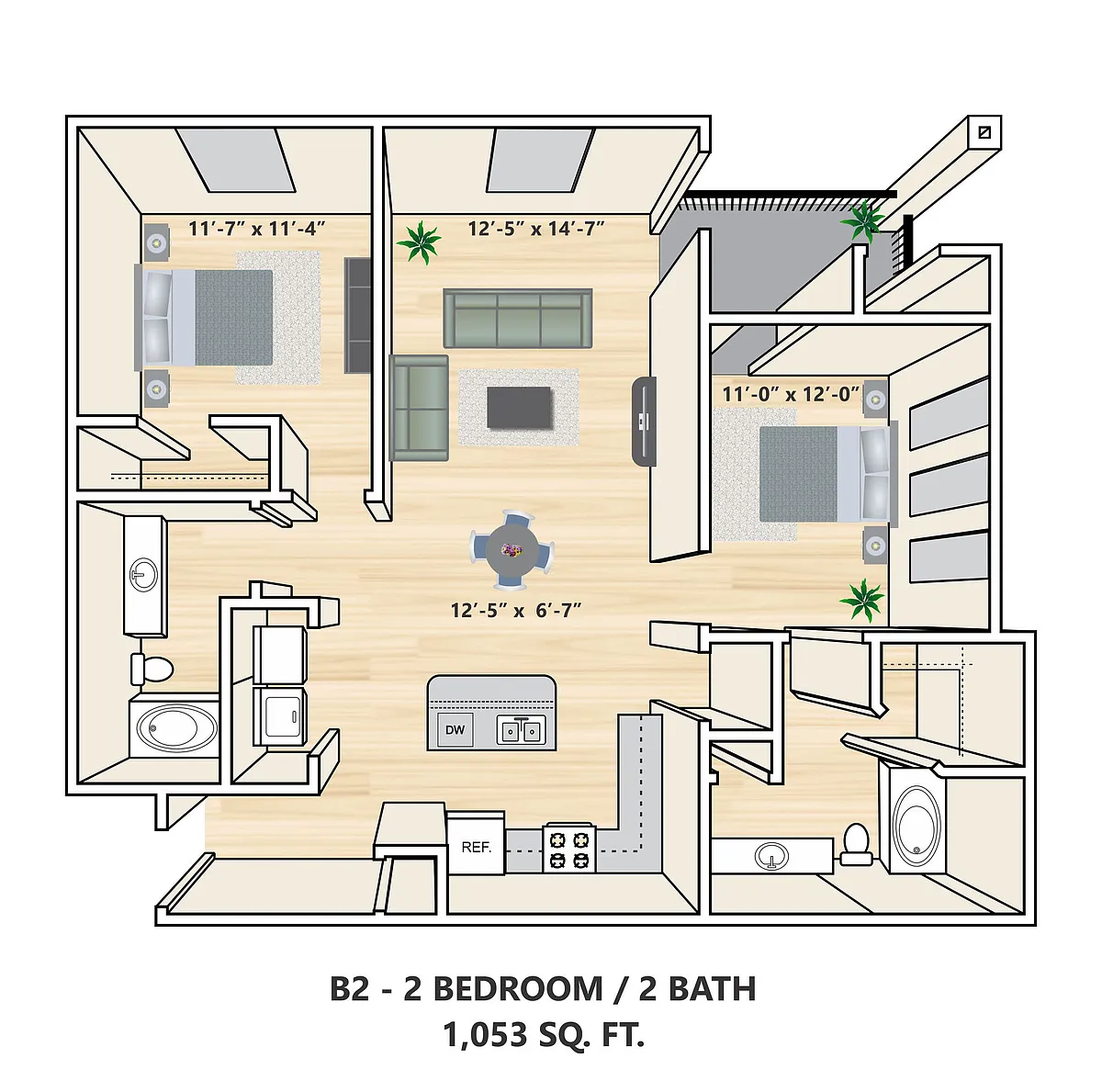 Floor plan B2