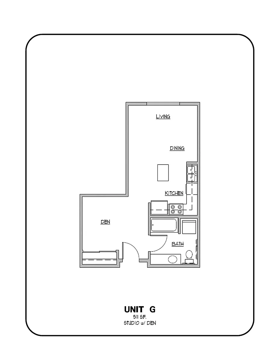 Floor plan STUDIO - DEN