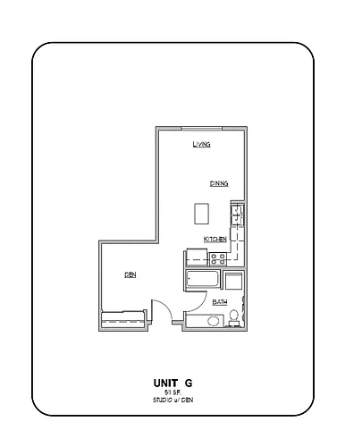 Floor plan STUDIO - DEN